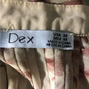 Dex Cream and Brown Skirt